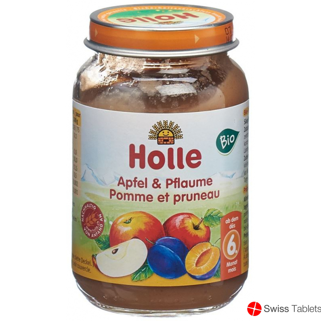 Holle Apple & Plum from the 6th month Organic 190g buy online