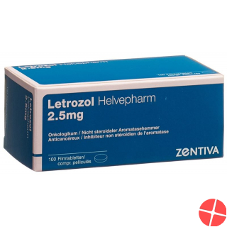 Letrozol Helvepharm Filmtabletten 2.5mg 100 Stück