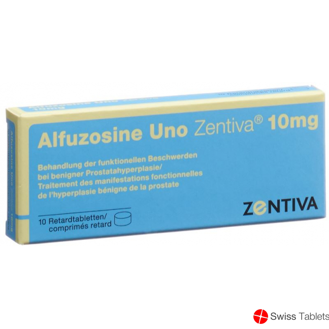 Alfuzosine Uno Zentiva Retard Tabletten 10mg 10 Stück buy online