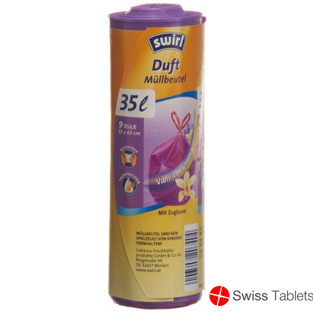 Swirl Duft-Müllbeutel 35L mit Zugband 9 Stück buy online