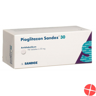 Pioglitazon Sandoz Tabletten 30mg 98 Stück