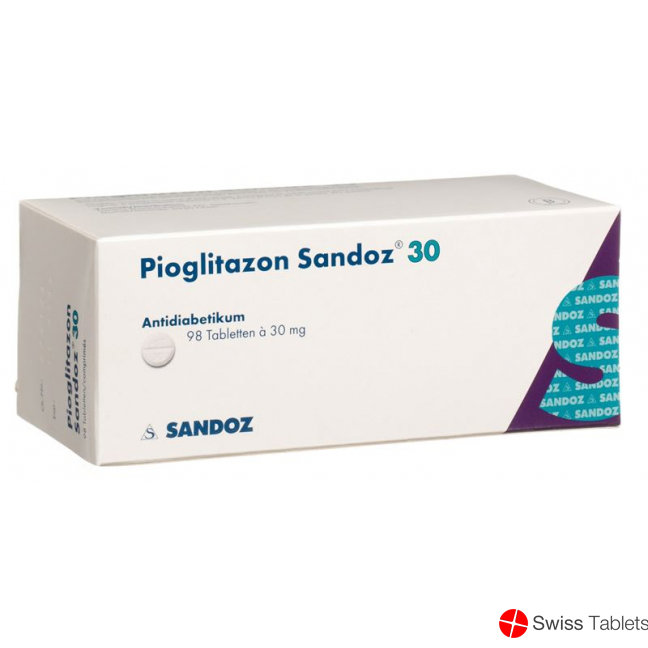 Pioglitazon Sandoz Tabletten 30mg 98 Stück buy online