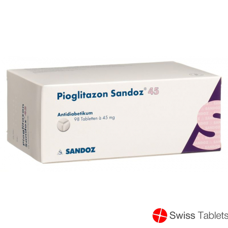 Pioglitazon Sandoz Tabletten 45mg 98 Stück buy online