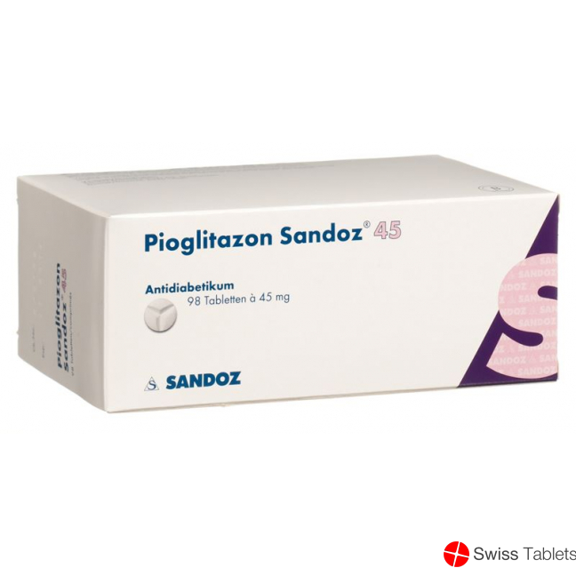 Pioglitazon Sandoz Tabletten 45mg 98 Stück buy online