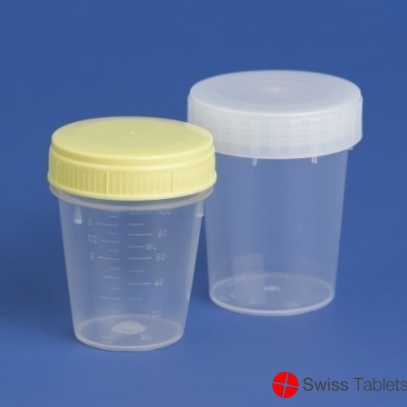 Semadeni Proben-Becher Pp 120ml Deck Gelb 100 Stück buy online