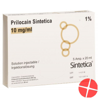 Prilocaine Sintetica Injektionslösung 1% 5 Ampullen 20ml