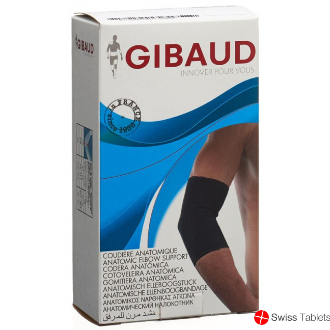 Gibaud Anatomische Ellenbogenbandage L 29-32cm Schwarz buy online Gibaud Anatomische Ellenbogenbandage L 29-32cm Schwarz buy online