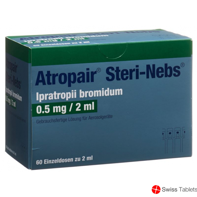 Atropair Steri Nebs 0.5mg/2ml 2ml Ampullen 60 Stück buy online