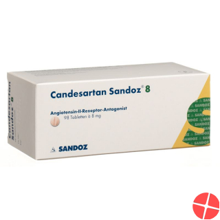 Candesartan Sandoz Tabletten 8mg 98 Stück