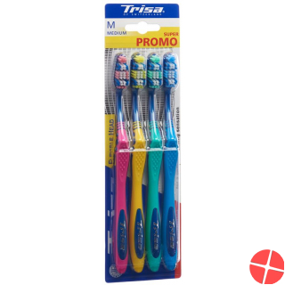Trisa Flexible Head Toothbrush Quattro Medium