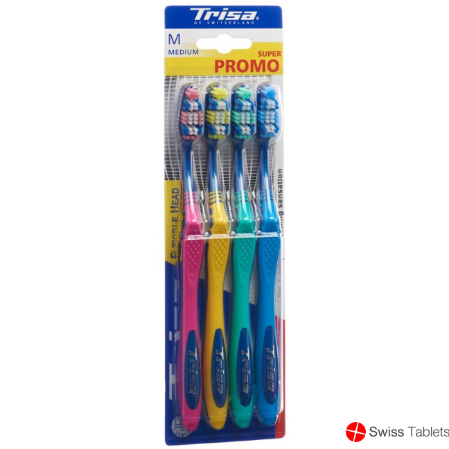 Trisa Flexible Head Toothbrush Quattro Medium buy online