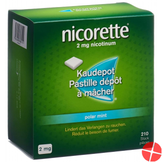 Nicorette Polar Mint Kaudepots 2mg 210 Stück
