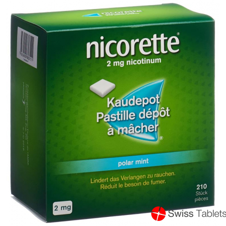 Nicorette Polar Mint Kaudepots 2mg 210 Stück buy online