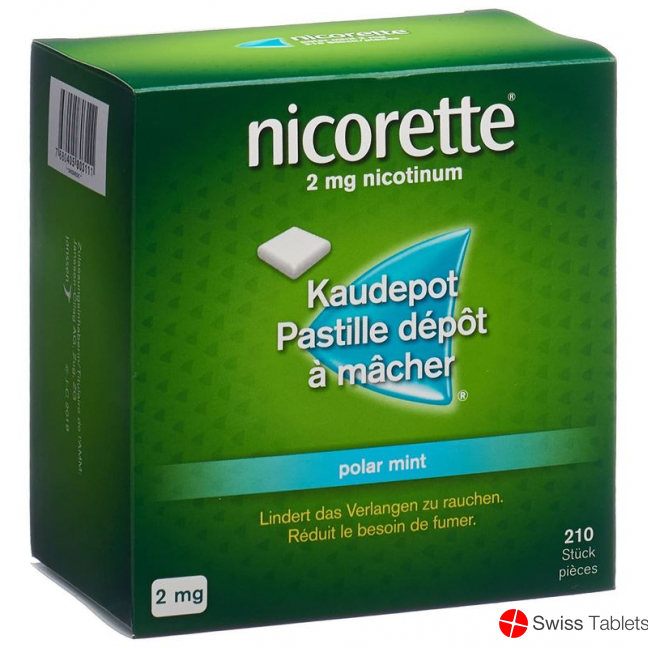 Nicorette Polar Mint Kaudepots 2mg 210 Stück buy online