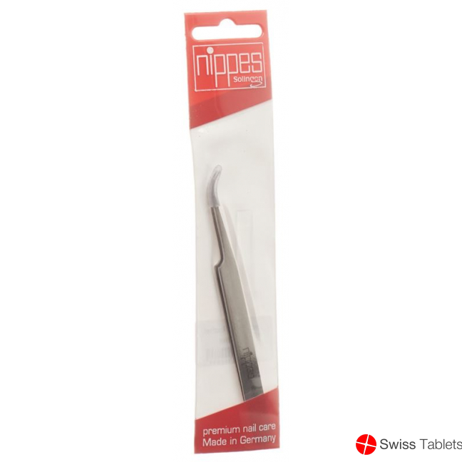 Nippes tick tweezers 12cm angled stainless steel buy online