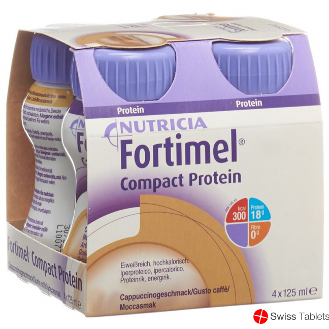 Fortimel Compact Protein Cappuccino 4x 125ml buy online