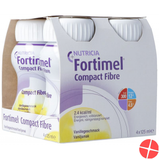 Fortimel Compact Fibre Vanille 4x 125ml