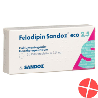 Felodipin Sandoz 2.5 mg 30 tablets sustained release