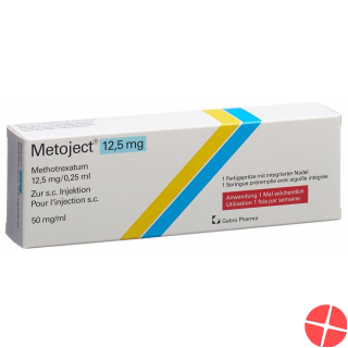 Metoject Injektionslösung 12.5mg/0.25ml Fertigspritze 0.25ml