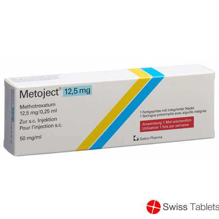 Metoject Injektionslösung 12.5mg/0.25ml Fertigspritze 0.25ml buy online