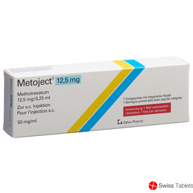 Metoject Injektionslösung 12.5mg/0.25ml Fertigspritze 0.25ml buy online