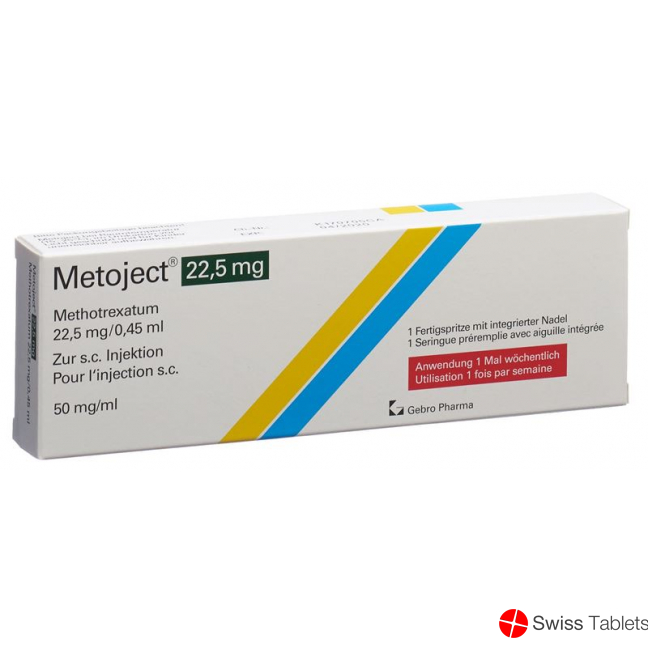 Metoject Injektionslösung 22.5mg/0.45ml Fertigspritze 0.45ml buy online