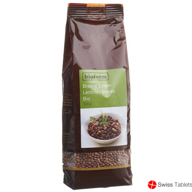 Biofarm Braune Linsen Bio 500g buy online