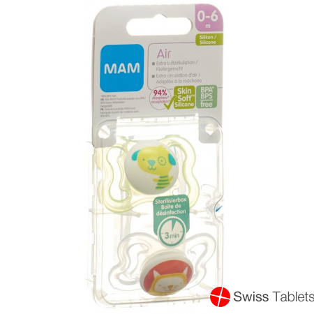 MAM Air Nuggi 0 bis 6 Monate 2 Stück buy online MAM Air Nuggi 0 bis 6 Monate 2 Stück buy online