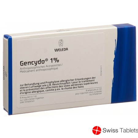 Gencydo Injektionslösung 1% 8 Ampullen 1ml buy online