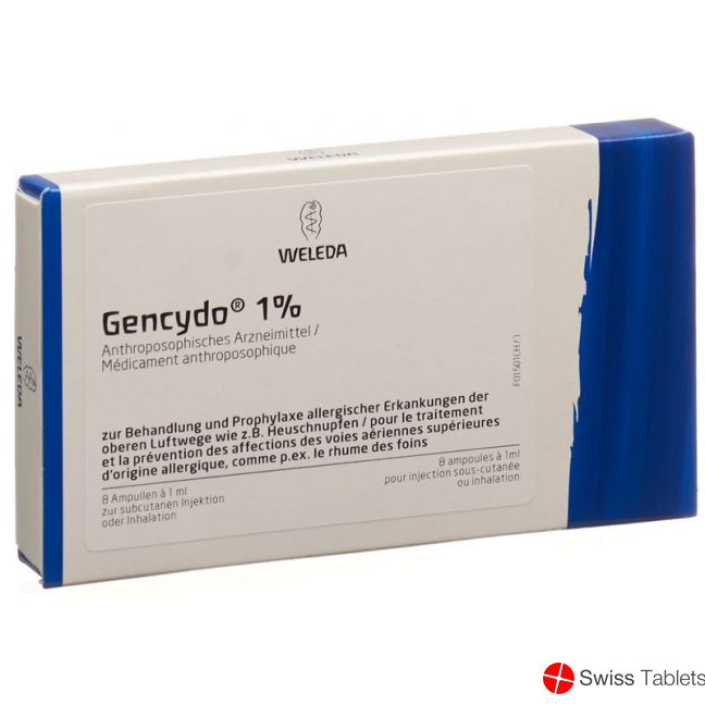 Gencydo Injektionslösung 1% 8 Ampullen 1ml buy online