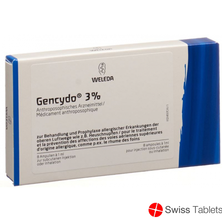 Gencydo Injektionslösung 3% 8 Ampullen 1ml buy online