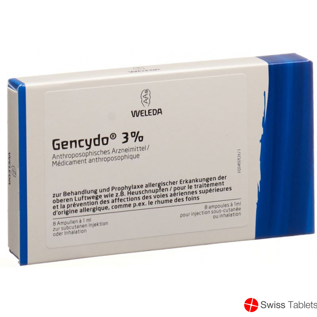 Gencydo Injektionslösung 3% 8 Ampullen 1ml buy online