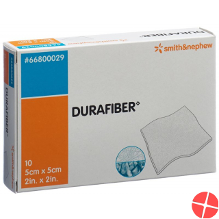 Durafiber Wundauflage 5x5cm Steril 10 Stück