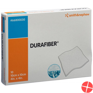 Durafiber Wundauflage 10x10cm Steril 10 Stück Durafiber Wundauflage 10x10cm Steril 10 Stück