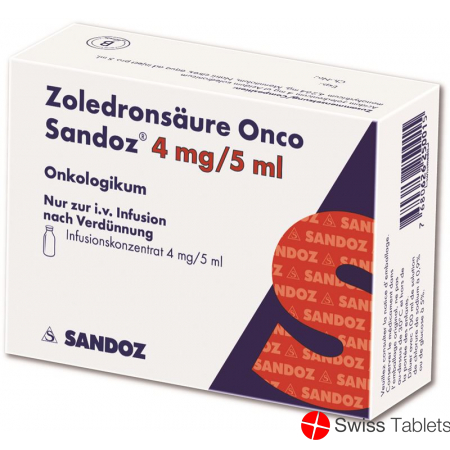 Zoledronsäure Onco Sandoz 4mg/5ml Durchstechflasche 5ml buy online