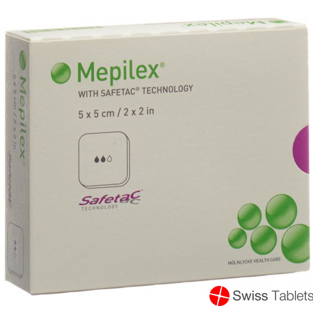 Mepilex Schaumverband Safetac 5x5cm Silikon 5 Stück buy online