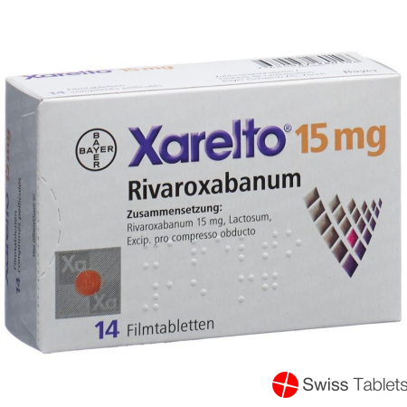 Xarelto Filmtabletten 15mg 14 Stück buy online