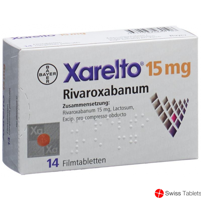 Xarelto Filmtabletten 15mg 14 Stück buy online