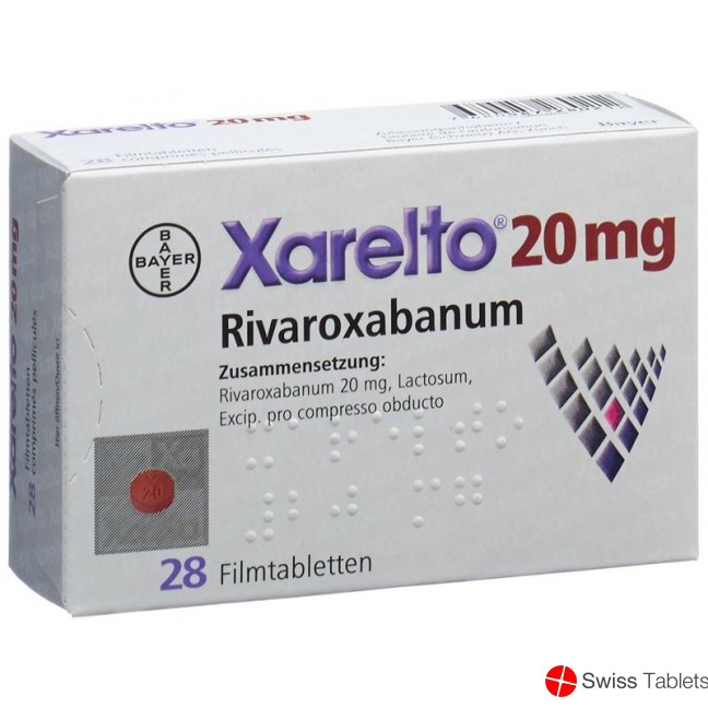 Xarelto Filmtabletten 20mg 28 Stück buy online