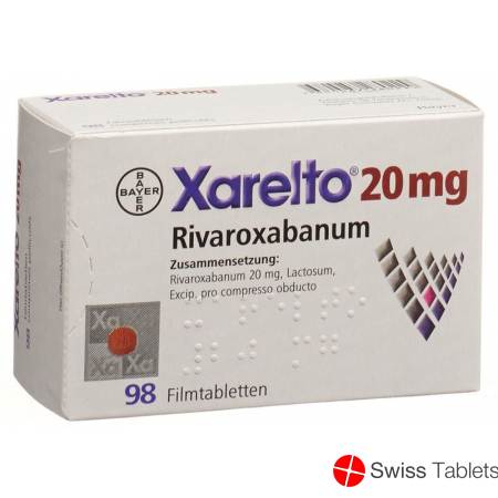Xarelto Filmtabletten 20mg 98 Stück buy online