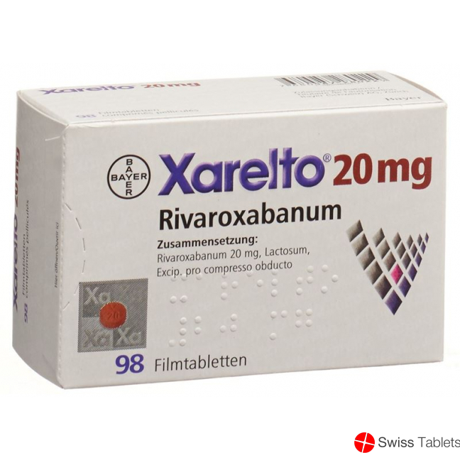 Xarelto Filmtabletten 20mg 98 Stück buy online