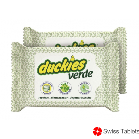 Duckies Verde Feuchtes Toilettenpapier Duo 2x 30 Stück buy online