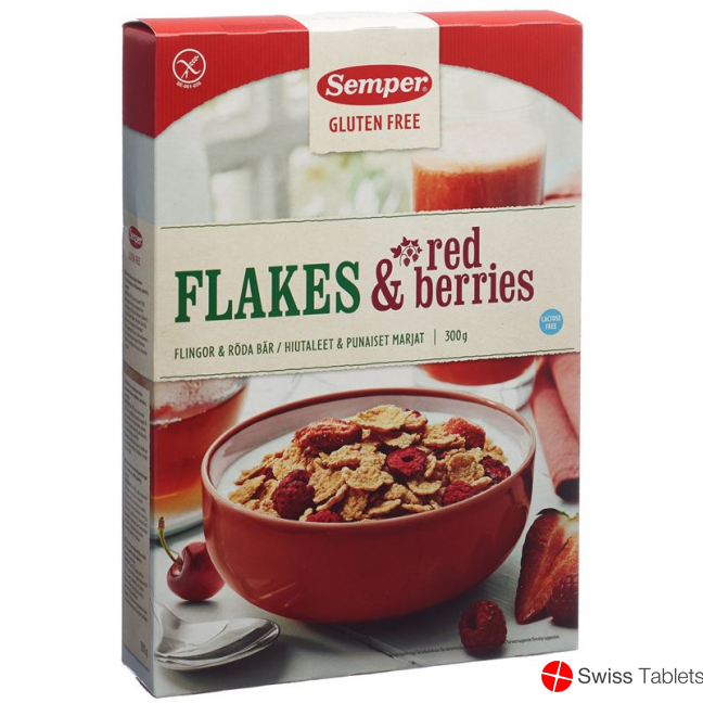 Semper Extra Flakes Rote Früchte Glutenfrei 300g buy online