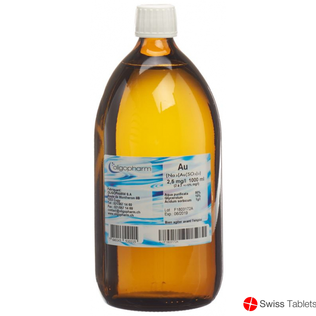 Oligopharm Gold Lösung 2.5mg/l 1000ml buy online