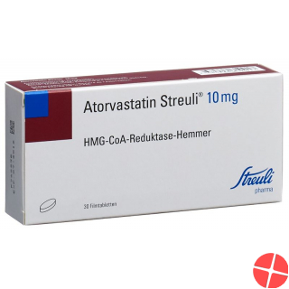 Atorvastatin Streuli Filmtabletten 10mg 30 Stück
