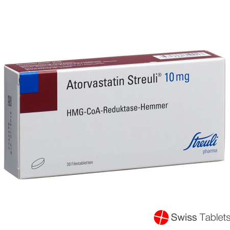 Atorvastatin Streuli Filmtabletten 10mg 30 Stück buy online