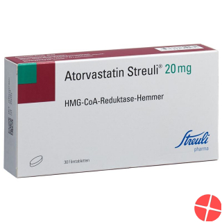 Atorvastatin Streuli Filmtabletten 20mg 30 Stück