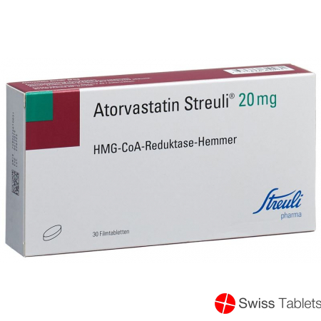 Atorvastatin Streuli Filmtabletten 20mg 30 Stück buy online