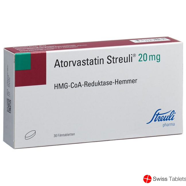 Atorvastatin Streuli Filmtabletten 20mg 30 Stück buy online