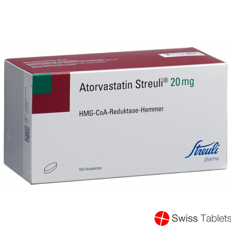 Atorvastatin Streuli Filmtabletten 20mg 100 Stück buy online